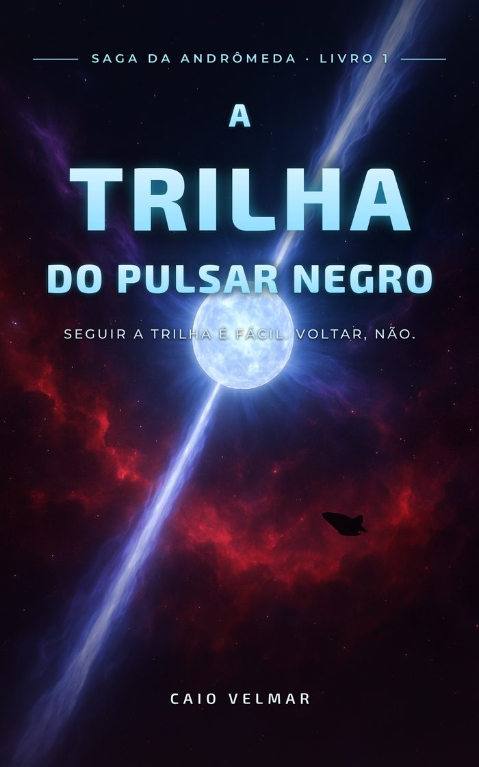 Capa do livro A Trilha do Pulsar Negro